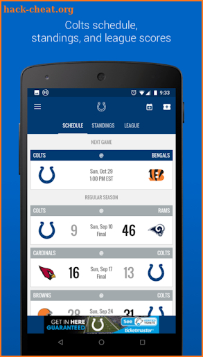 Indianapolis Colts Mobile screenshot