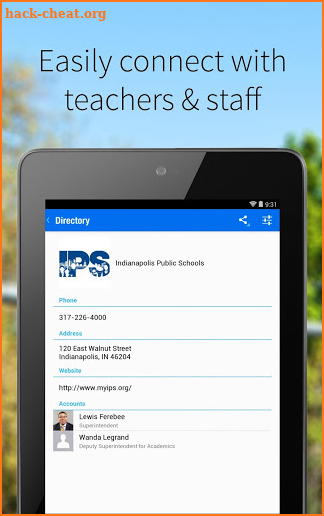 Indianapolis Public Schools screenshot