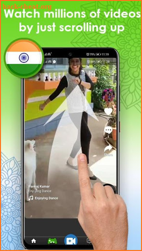 IndiVid - Indian TikTok short videos &  Games App. screenshot