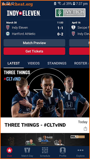 Indy Eleven - Official App screenshot