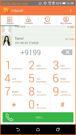 IndyCall - Free calls to India screenshot