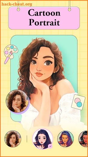 InFace - Cartoon Face Editor&Aging Camera screenshot