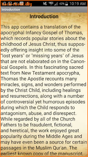 Infancy Gospel of Thomas Childhood of Jesus Christ screenshot