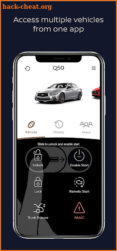 Infiniti Virtual Key screenshot