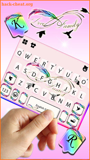 Infinity Feather Keyboard Theme screenshot