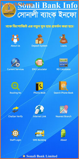 Info of Sonali Bank (সোনালী ব্যাংক ইনফো) screenshot