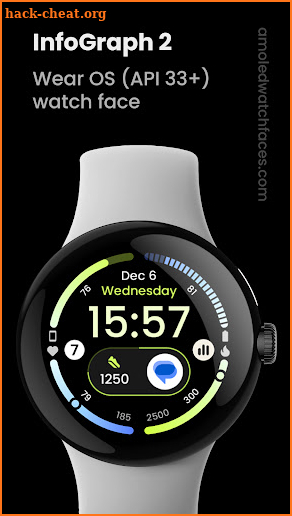 InfoGraph 2: Wear OS 4 face screenshot