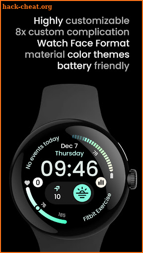 InfoGraph 2: Wear OS 4 face screenshot