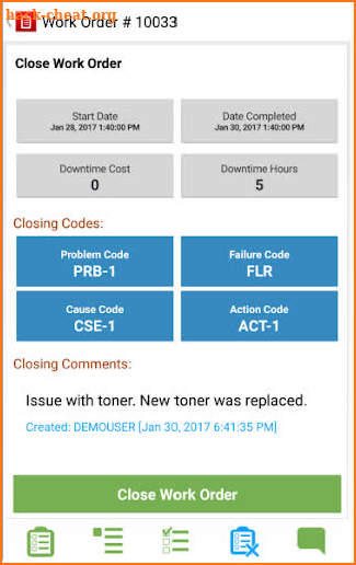 Infor EAM Mobile Transit screenshot