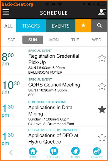 INFORMS Meetings screenshot