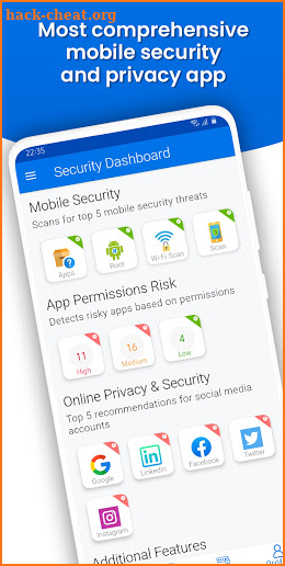 InfoSecyour Mobile Security & Online privacy app screenshot