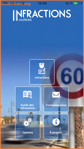 Infractions routières screenshot