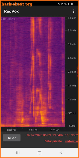 Infrasound Recorder screenshot