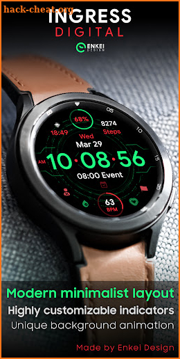 Ingress Digital - watch face screenshot