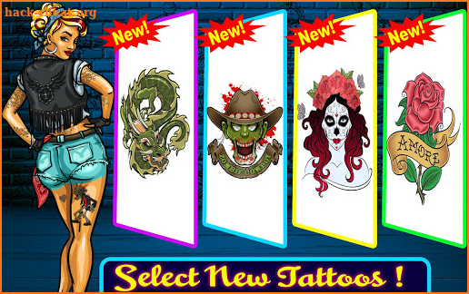 Ink Tattoo Maker Games: Design Tattoo Games Studio screenshot