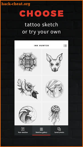 INKHUNTER - try tattoo designs screenshot