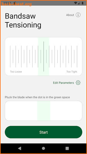 Inkleind Bandsaw Tensioning screenshot