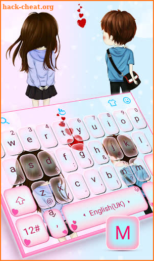 Innocent Couple Love Keyboard Theme screenshot