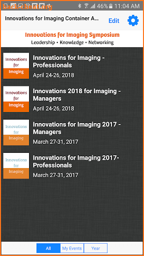 Innovations for Imaging 2018 screenshot