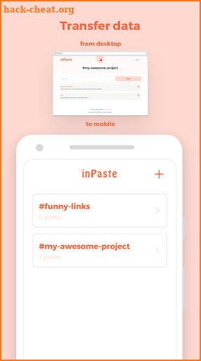 inPaste - Shared pasteboard screenshot