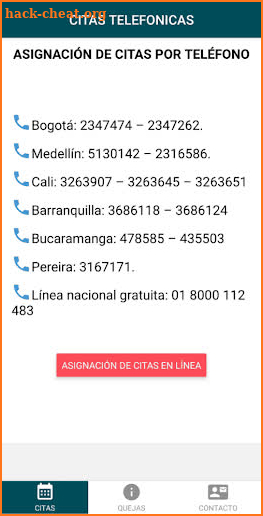 INPEC Visitel Modulo de Asignación de Turnos (MAT) screenshot