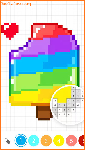 InPixel - Color by Number Pixel Art Coloring Book screenshot