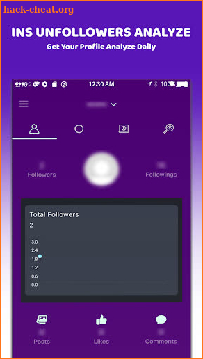 Ins Unfollowers Analyze screenshot