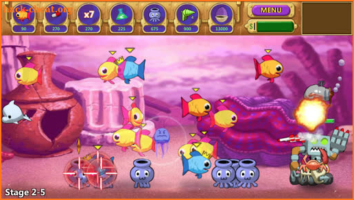 Insaniquarium Deluxe! Feed Fish! Fight Alien! screenshot