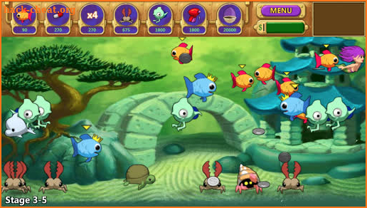 Insaniquarium Deluxe! Feed Fish! Fight Alien! screenshot