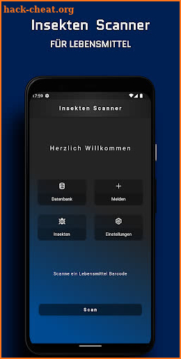 Insekten Lebensmittel Scanner screenshot