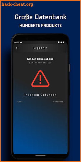 Insekten Lebensmittel Scanner screenshot