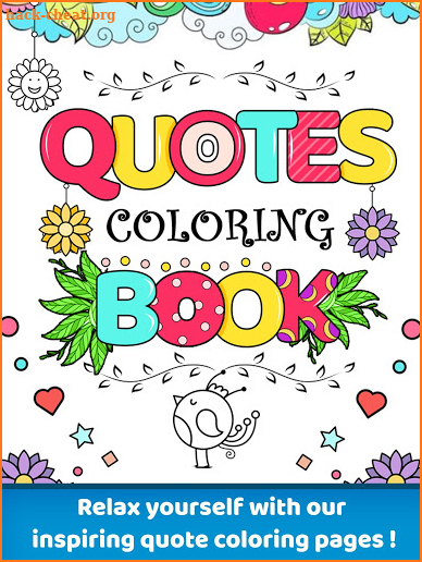 Inspirational Quotes Coloring Pages for Adults screenshot