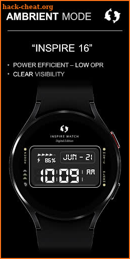 Inspire 16 Digital Watch Face screenshot