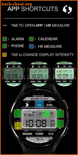 Inspire 16 Digital Watch Face screenshot