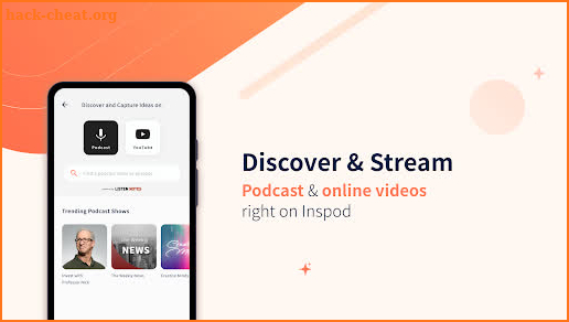 Inspod - Video & Podcast notes screenshot