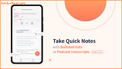 Inspod - Video & Podcast notes screenshot