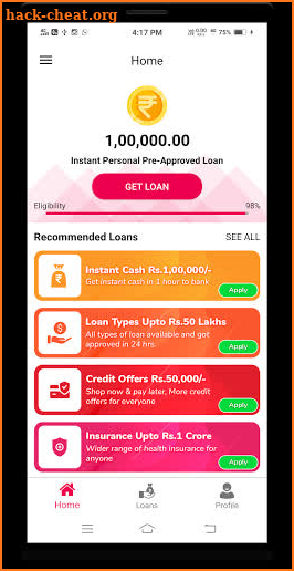 Insta Loan : Get Insurance and Credit screenshot