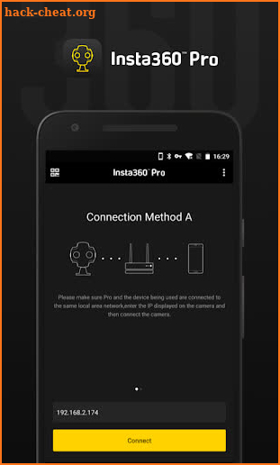 Insta360 Pro Camera Control App screenshot