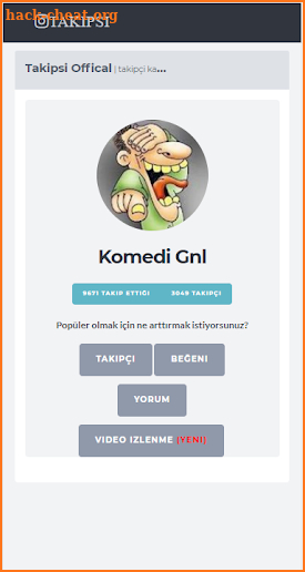 instabayim takipci screenshot