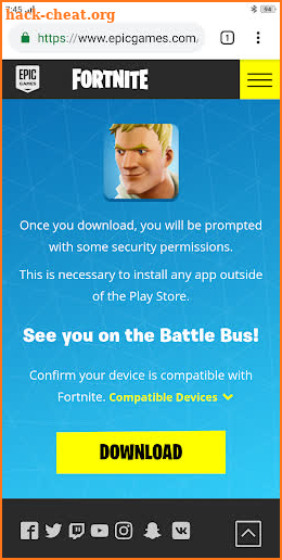 Installer Link for Fortnite screenshot