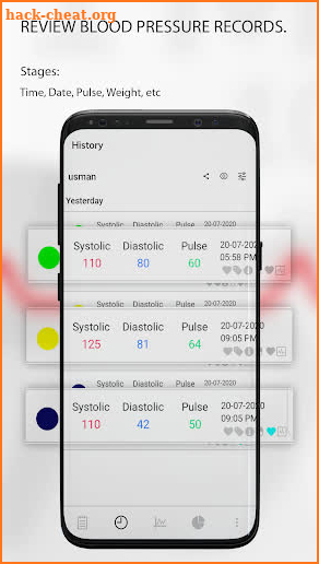 Instant Blood Pressure Tracker screenshot