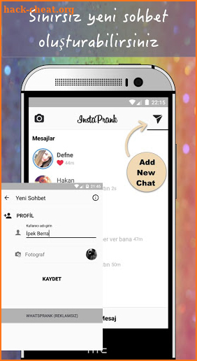 InstaPrank - Fake Messages screenshot