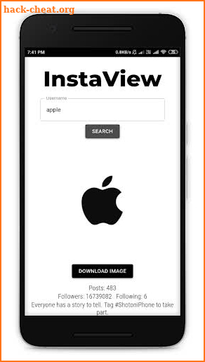 InstaView screenshot