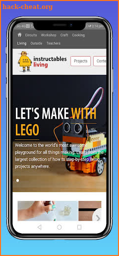 Instructables screenshot