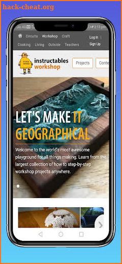 Instructables screenshot