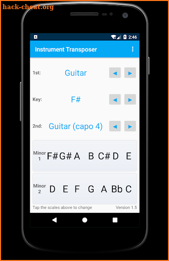 Instrument Transposer screenshot