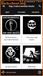 Instrumental rap beats screenshot