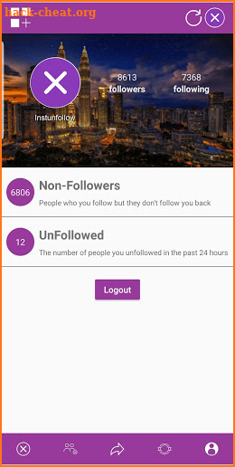 Instunfollow- Instagram unfollow management screenshot