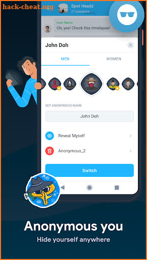 Insub messenger screenshot