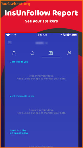 InsUnfollow Report screenshot